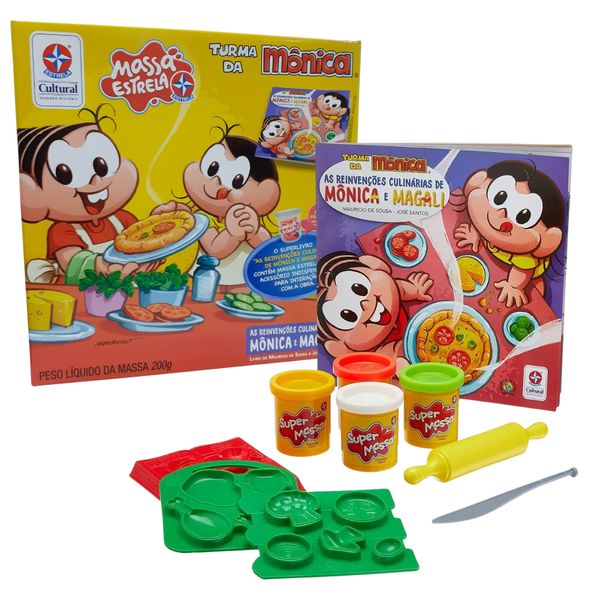 Kit Estrela Massa E Livro Turma da Mônica Original 1magnus
