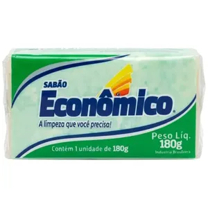 Sabão em Barra Econômico Marmorizado Verde 180g