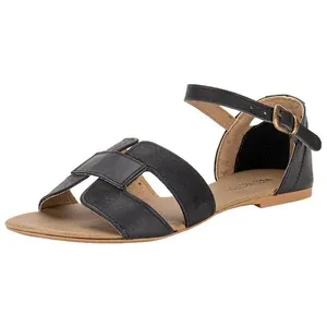 Sandália Feminina Flat Miss Western 128T PRETO 01 38