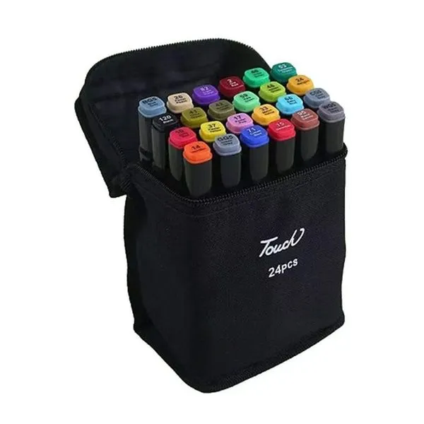 Kit De Canetas Marcador Interponte 24 Cores 8215 (MP)