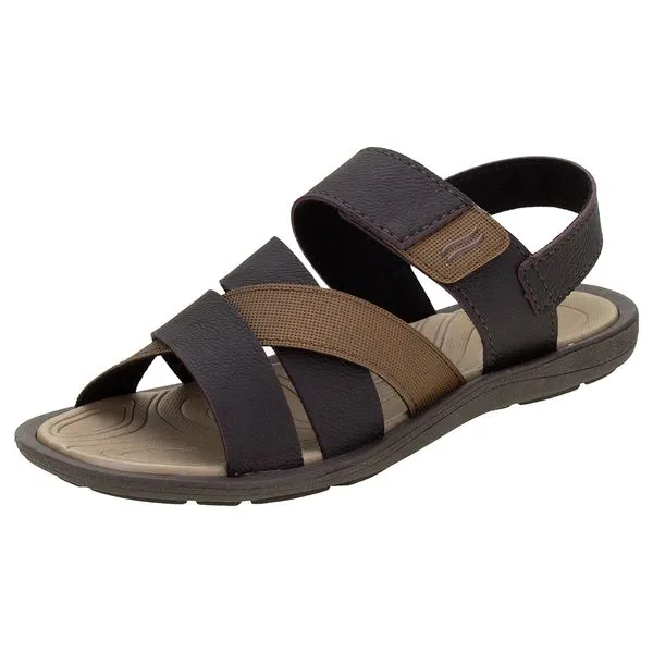 Sandália Masculina Itapuã - 3904Z18 CAFÉ/BEGE 43