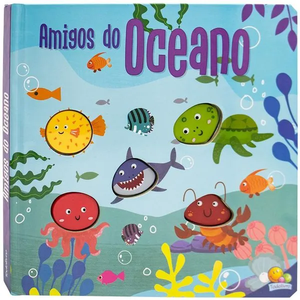 Livro para bebes - Amigos Barulhentos - Sonoro Amigos do Oceano - Catavento