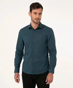 camisa comfort manga longa azul 6