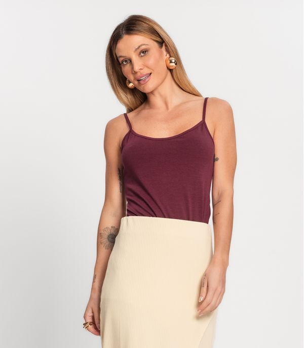 Regata Cotton Básica Feminina Kohmar Vermelho G