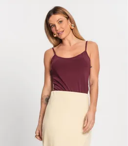 Regata Cotton Básica Feminina Kohmar Vermelho G