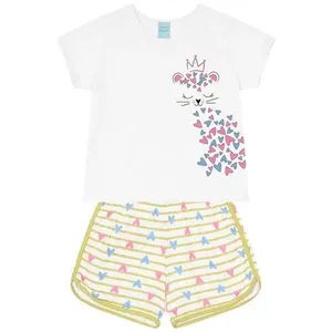 Pijama Curto Infantil Kyly 6 Branco (MP)