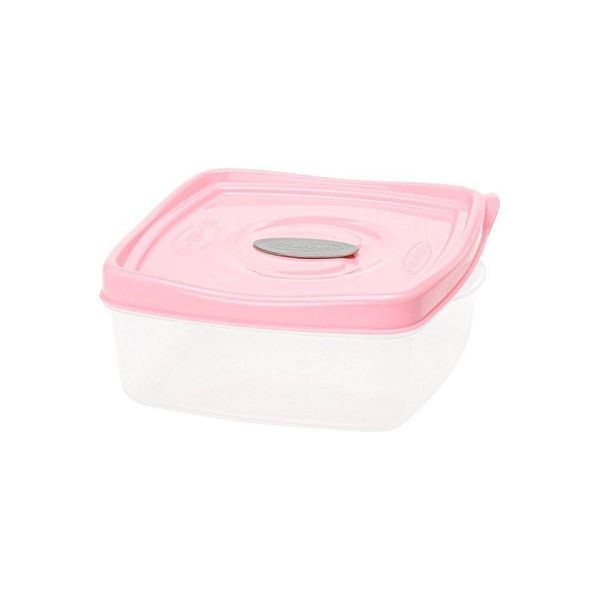 Pote Retangular 1,3l Rosa