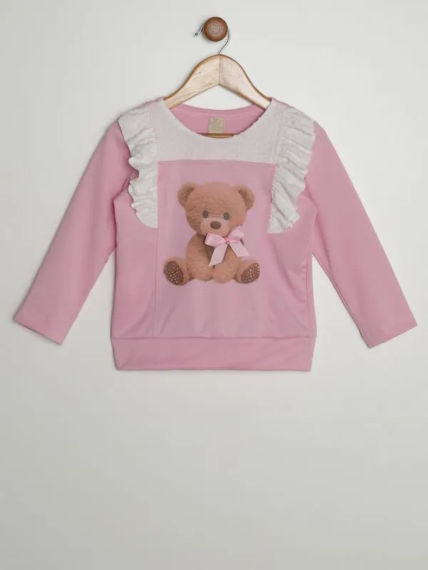 Blusa Manga Longa Infantil Para Menina - ROSE 1