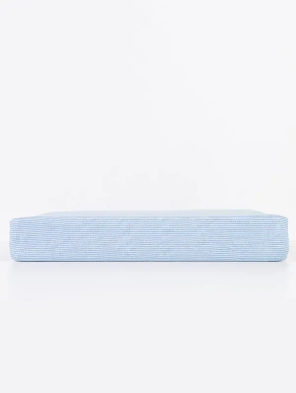 Capa de Colchão Solteiro Azul U