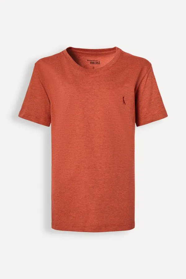 Camiseta Mini Mescla Iuri Coral - 14