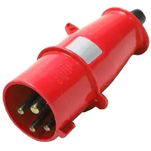 Plugue 3p+t 63a 380-440v 6h Vermelho - N-4576 - Steck Plug 3p+t 63a 380-440v 6h Vm A-4576-n-4576 Steck