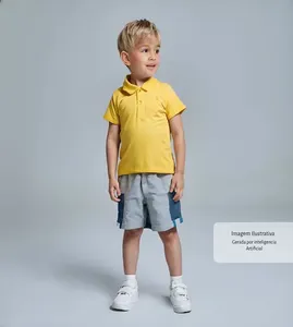 Camiseta Polo Suedine - 5243037 Amarelo - 10
