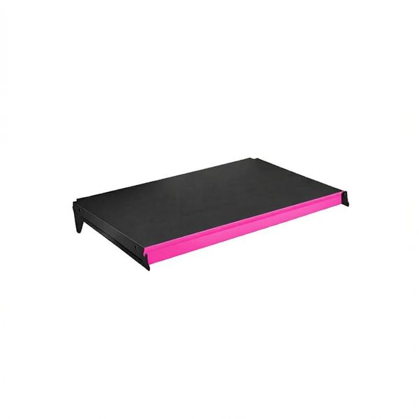 Bandeja Prateleira para Gôndolas New Plus com Reforço 40x73cm Preta com Porta Etiquetas Rosa SA Gôndolas Bandeja Prateleira para Gôndolas New Plus 40x73cm Preta com Porta Etiquetas Rosa SA Gôndolas