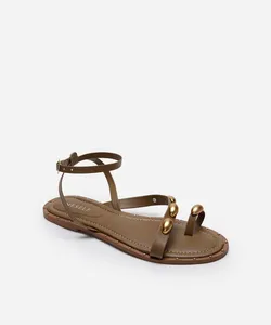 rasteira de dedo oneself bege 37