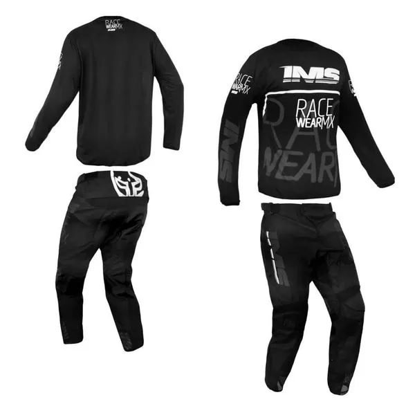 Conjunto Infantil Camisa e Calça Ims Mx 2025 em Poliéster Tamanho 10 Preto para Motocross Conjunto Infantil Camisa e Calça Ims Mx 2025 Poliéster Tamanho 10 Preto