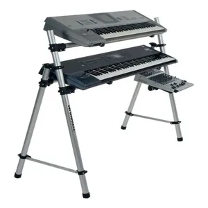 Suporte Para Teclados 6 Oitavas Yamaha Korg Casio Roland - Marca Titanium Ty212 Bem Com Suporte Lateral Para Notebook