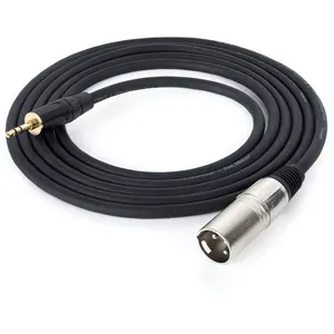 Cabo de Áudio Profissional XLR Macho para P2 Macho Estéreo 80 centímetros