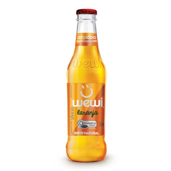 Refrigerante Orgânico Laranja Wewi 255ml