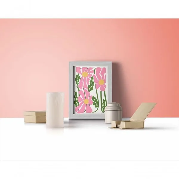 Quadro Decorativo Trama Botânica Retangular 20x30CM em Vinil com Ou sem Vidro Madeira para Ambiente Gamer Quadro Decorativo Trama Botânica Retangular 20x30CM Madeira para Decoração de Espaço Gamer
