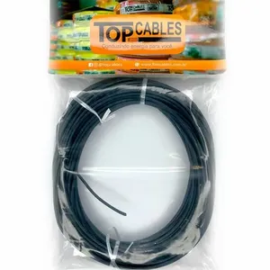Cabo Elétrico 6mm Peça Com 25 Metros Top Cables Preto (MP)