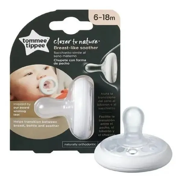 Chupeta Breastlike Tommee Tippee 6 A 18 Meses Branco (MP)