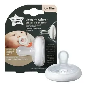 Chupeta Breastlike Tommee Tippee 6 A 18 Meses Branco (MP)