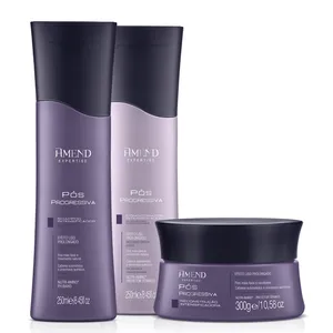 Kit Shampoo, Condicionandor e Máscara Amend Pós Progressiva