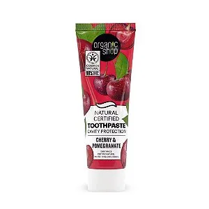 Creme Dental Orgânico Cereja e Roma - Organic Shop