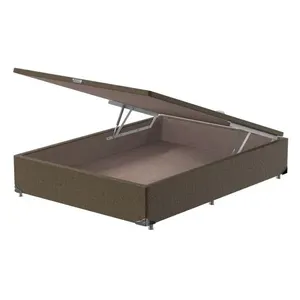Box Baú Casal Pelmex Specially Suede Marrom