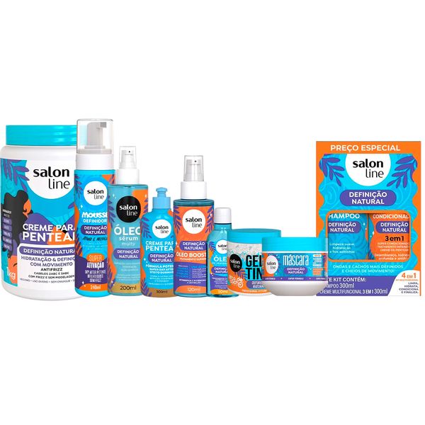 Kit Salon Line Definição Natural Linha Completa - 9 Produtos