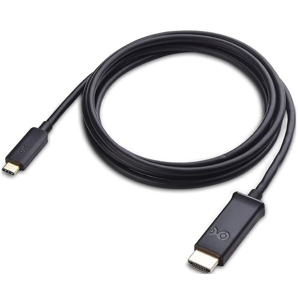 Cabo Adaptador de Vídeo - USB-C > HDMI 1,8m - Cable Matters 201062-BLK-1.8M (Preto, 4K@60Hz, Thunderbolt 3)