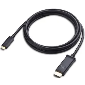 Cabo Adaptador de Vídeo - USB-C > HDMI 1,8m - Cable Matters 201062-BLK-1.8M (Preto, 4K@60Hz, Thunderbolt 3)