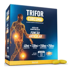 Suplemento Alimentar Trifor Cúrcuma 60 Comprimidos