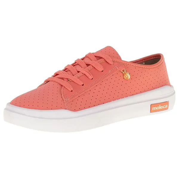 Tênis Feminino Casual Moleca - 5750103 CORAL 39