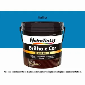 Tinta Acrílica Hidrotintas Standard Semibrilho 15L Brilho e Cor Safira (MP)