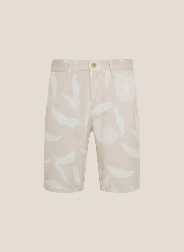 Bermuda Right Fit Estampada Dudalina Masculina 48