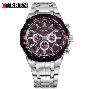 Relógio Masculino Analógico 8084 à Prova D'água Roxo Curren para Uso Diário e Social Relógio Masculino 8084 Analógico à Prova D'água Roxo Curren Elegante e Resistente