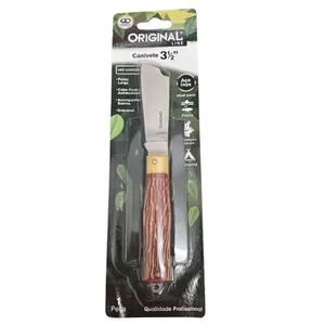 Canivete Lâmina Larga SL0047D em Aço Inox para Camping e Pesca Inox Original Line Canivete Lâmina Larga SL0047D Aço Inox Camping Inox Original Line