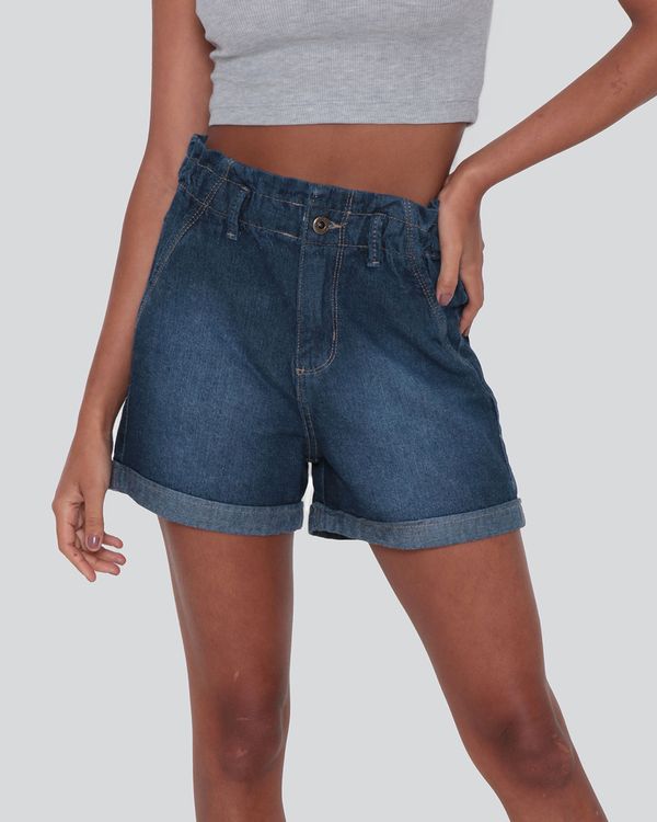 Short Jeans Feminino Clochard Azul Médio 36