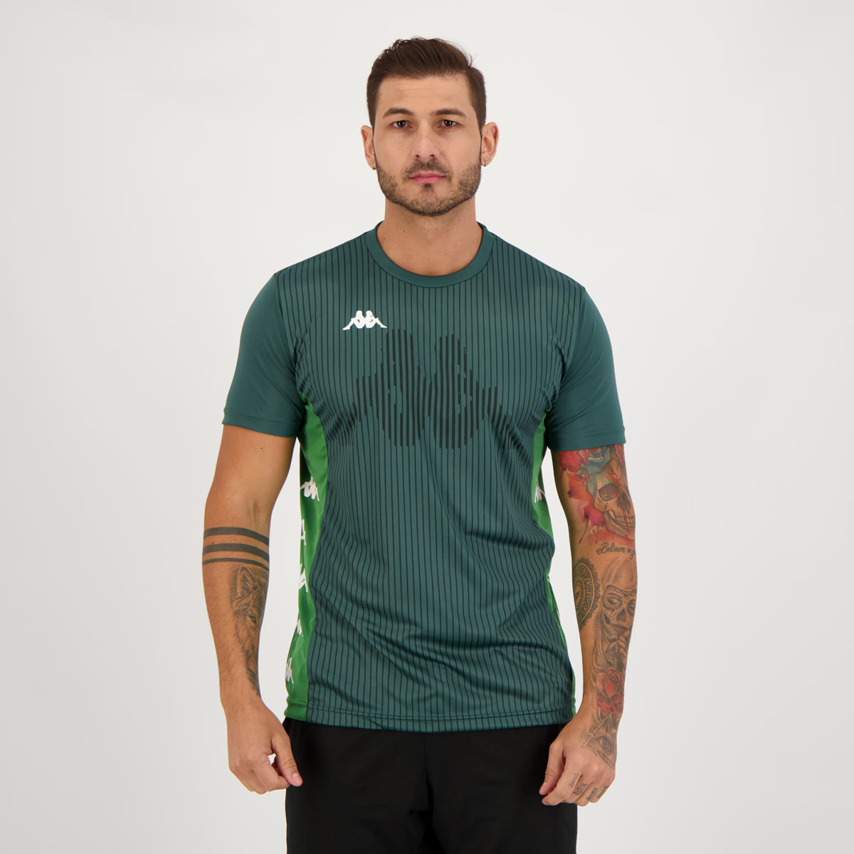 Camisa Kappa Dornan Verde Escuro