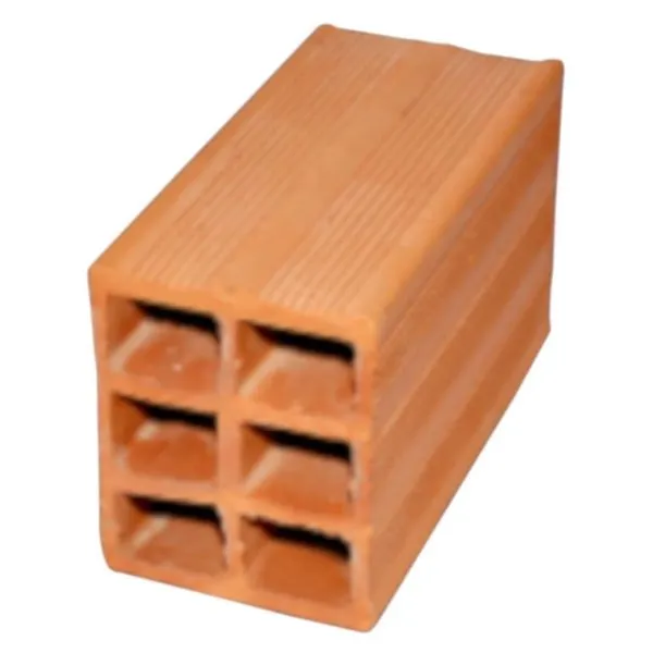 Bloco Cerâmico Baiano 11,5x14x24cm de Vedação com 6 Furos Marrom Safira Bloco Cerâmico Baiano 11,5x14x24cm para Vedação Marrom Safira