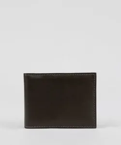 Carteira Masculina em Couro Marrom Único