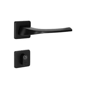 Fechadura Externa Roseta Quadrada Kiko 55mm Arouca Fechadura Externa Roseta Quadrada Kiko 55mm Preto