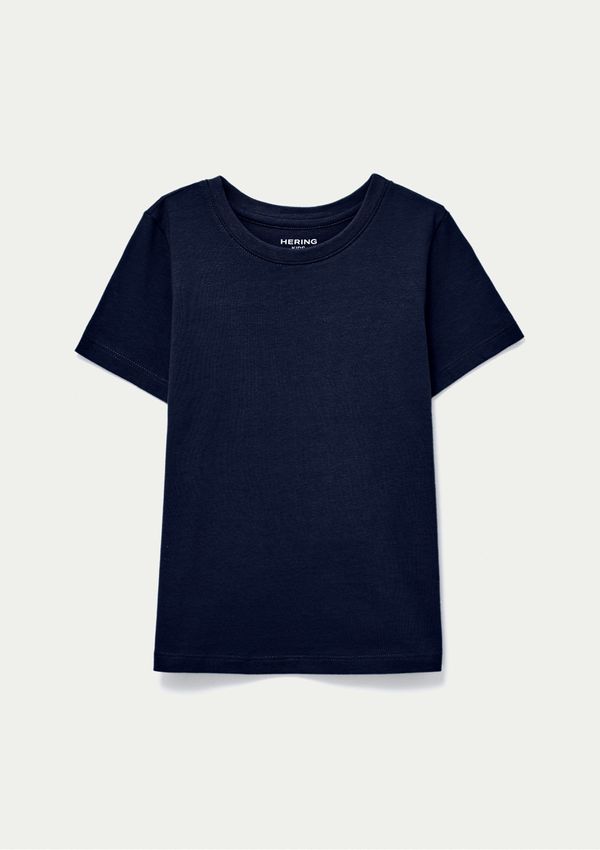 Blusa Manga Curta Infantil Menina Em Malha - Azul 004