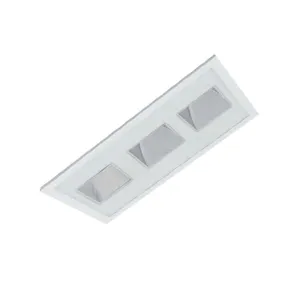 Luminária de embutir retangular para 4 lâmpadas 8062BM Bonin