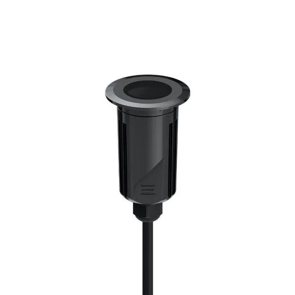 Embutido De Solo Led Stella S.ground 3w Com Caixa De Instalação Bivolt Preto 3000k Luz Amarela
