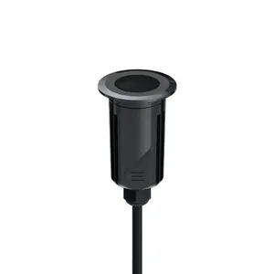 Embutido De Solo Led Stella S.ground 3w Com Caixa De Instalação Bivolt Preto 3000k Luz Amarela