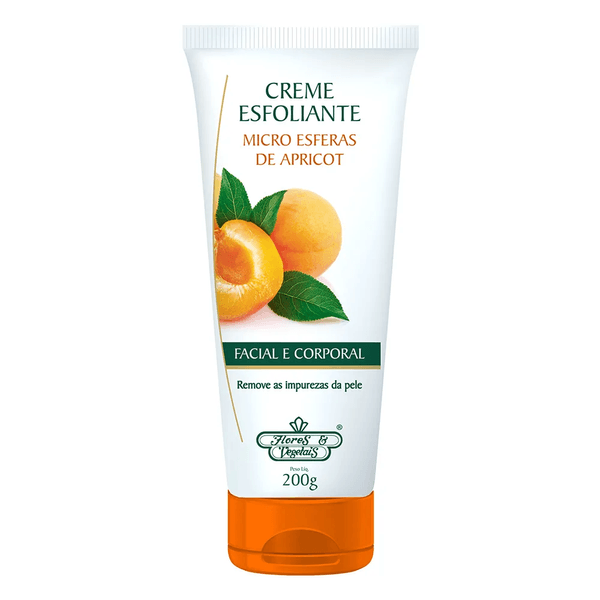 Creme Esfoliante Facial Micro Esferas Flores e Vegetais 200g