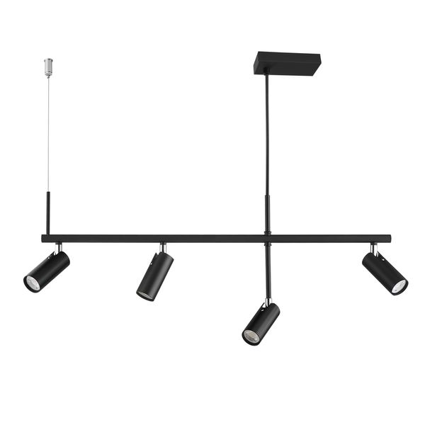 Pendente Spot Foco 4 Luzes MR11 Preto Bivolt LLumm Bronzearte