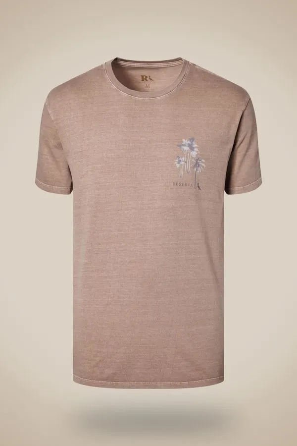Camiseta Estampada Palm Reserva Khaki - M